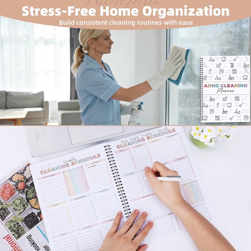 ADHD Cleaning Planner for Adults- NEW IN PACKAGE - Picture 4 of 7